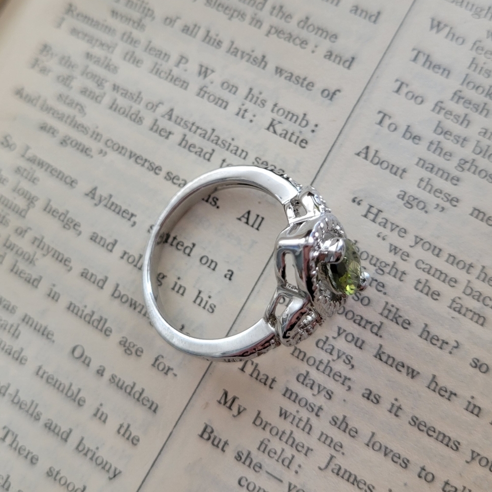 Green and silver ring - Picture 4 of 6